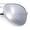 Silver - Silver Mirror, variant on Airforce Mens Oversize Classic Officer Metal Rim Aviator Sunglasses / Silver Frame - Smoke Lens