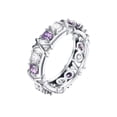 thumbnail image 1 of Anillo de cristal cruzado para mujer, joyería artesanal decorativa para nudillos, decoración de mano a la moda, fiesta de boda, Metal informal Ropa, zapatos y accesorios Miscelánea Talla 5 Guardurnaity AP017307-01, 1 of 6