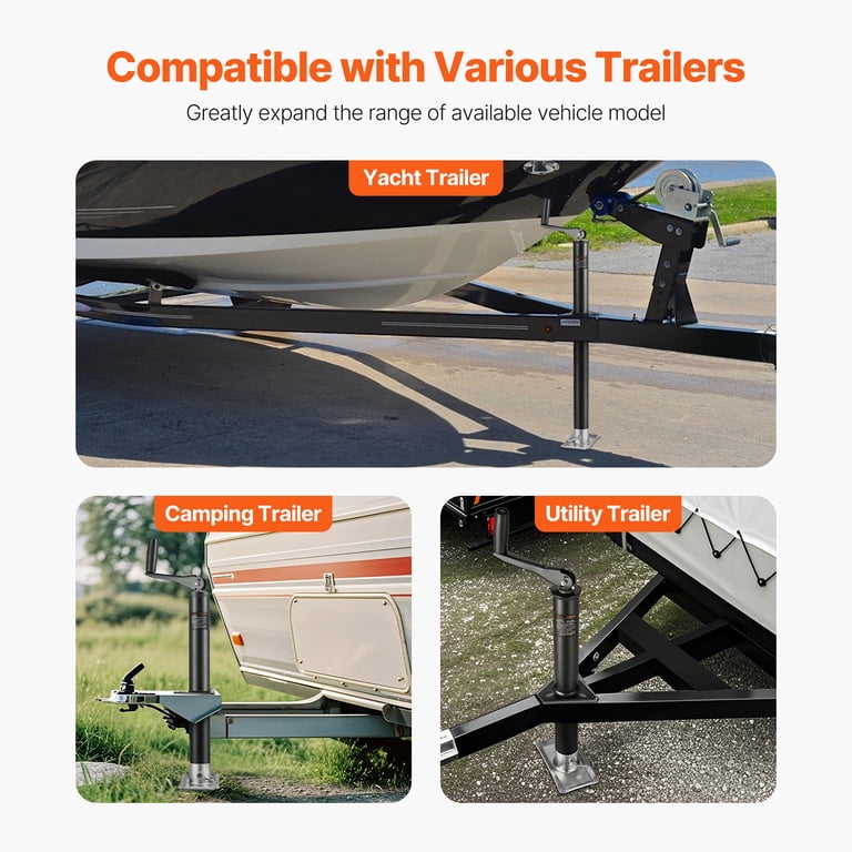 KFFKFF Trailer Jack, 2000 lbs Load, A-Frame with Handle photo 6