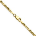 thumbnail image 5 of Auriga Fine Jewelry 10K Yellow Gold 2 mm Byzantine Chain Necklace for Women 18", 5 of 6