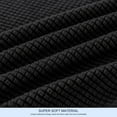 thumbnail image 5 of Subrtex Textured Grid Stretch Sofa Cover Couch Slipcover with Separate Cushion Cover (Black, Loveseat), 5 of 7