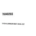 thumbnail image 3 of Triton Boat Decal Set 7604026S / 7604026P | Red Silver Black (4-Piece), 3 of 3