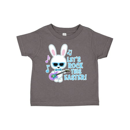 

Inktastic Lets Rock This Easter with Bunny and Guitar Gift Toddler Boy Girl T-Shirt