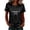Black, variant on 250 Anniversary Usa Shirt Summer Tops for Women Graphic Tees Stylish Printed Short Sleeve Round Neck Comfortable Casual Daily Everyday Wear