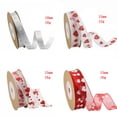 thumbnail image 4 of EeaseCA 1 Roll of 10M Ribbon Heart Printed Polyester Packing Rope Valentine's Day Gift Wrapping (Pattern 6), 4 of 8