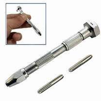 Pin Vise Swivel Head 2 Chuck 4 Sizes Hand Drill Tool Capacity Range 0-1/8"