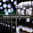 thumbnail image 2 of GooingTop 2 Pack Outdoor Lights Battery Operated, Each 30ft 60LED Fairy Lights Patio Lights Waterproof with 8Modes,Decorative Christmas Lights for Home Patio Garden Wedding(White), 2 of 8