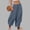 c01Blue, variant on JGGSPWM Womens Elastic High Waisted Baggy Barrel Pants Fashion Casual Solid Color Lounge Boho Harem Trousers Pants Black M