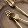 thumbnail image 6 of Matt Gold Dinner Forks 6 Piece, Stainless Steel 8.4'' Forks Silverware Set, Dessert Forks, Table Forks, Salad Forks for Home, Kitchen or Restaurant, Dishwasher Safe, 6 of 7