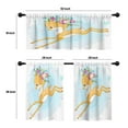 thumbnail image 4 of LALILO Kitchen Curtains and Valances Set of 3 36" Deer Window Treatment Tiers for Window Decor, 4 of 5
