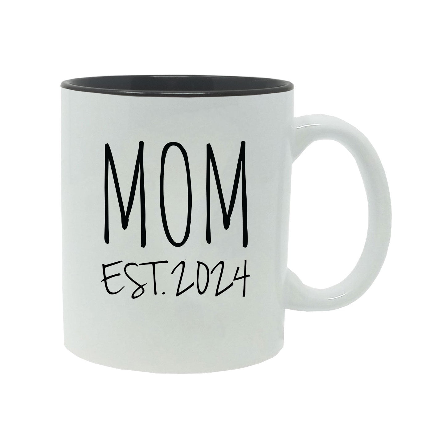 Mom Established Est. 2024 11Ounce Ceramic Sublimation Coffee Mug with