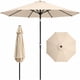 thumbnail image 1 of Sombrilla Tipo Madera Jardin Exterior 3m Playa Terraza Color Beige, 1 of 7