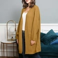 thumbnail image 3 of Ozmmyan Womens Cardigan Sweater Fall Winter Long Sleeve Solid Cardigan Autumn Casual Coat, 3 of 6
