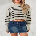 thumbnail image 3 of Ladies‘ Solid Color Knit Sweater with Long Sleeves and Loose Fit, 3 of 9