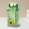 thumbnail image 1 of Bouteille d'Eau en Forme de Carton de Lait à Double Paroi avec Matériau Réfrigérant, Récipient Carré Étanche Idéal pour Sports de Plein Air, Voyage, Camping, Randonnée, Pique-Nique, Couvercle Réutilisable et Portable, 1 of 3
