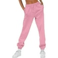 thumbnail image 2 of CFLVAEK Sweatpants for Women Casual Drawstring High Waisted Jogger Pants with Pockets Comfy Cinch Bottom Workout Sweat Pant Pink XL, 2 of 8