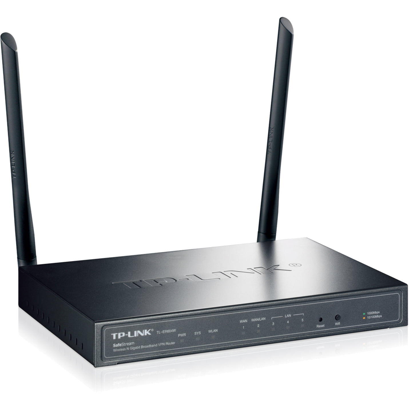 Agent Entrance Extremists TP-LINK TL-ER604W SafeStream Wireless N300 Gigabit VPN Router with 1GB WAN  port, 3 GB LAN Ports, 1GB WAN/LAN Port and Multi-SSID - Walmart.com