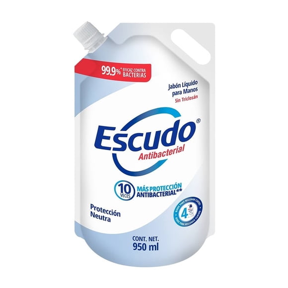 Jabón líquido para manos Escudo antibacterial protección neutra 950 ml