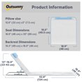 thumbnail image 3 of Outsunny 2 Pcs Folding Beach Lounge Chair w/ Pillow, Beige, 3 of 10
