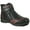 Black Multi, variant on kozi Canada Ice Brake Women Waterproof Winter Snow Bootie IVY Fur Lined Hook-and-Loop Black Multi Color
