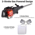 thumbnail image 3 of Yescom 1000W 2in1 Gasoline Demolition Jack Hammer 2 Stroke 32.7CC Drill Chisel Concrete Breaker with Fuel Mixing Tank EPA, 3 of 10