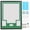 Green & White, variant on Sports Jersey Shadow Box Frame, Wall-Mount Display Case with Dual-Color Mat, Photo Slots & Mounting Hardware (Red Top & White Base)