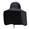 thumbnail image 3 of ManxiVoo Outdoor Wide Brim Bucket Sun Hat with Neck Flap for Fishing and Summer Travel Activities, 3 of 3