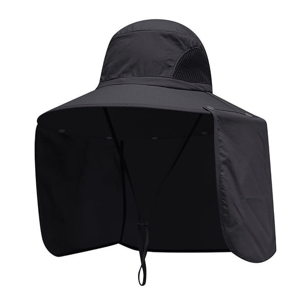 QASIEATN Daily Wear Bucket Hats for Women Summer Hat Outdoor Wide Brim Bucket Hat with & Neck Sun Hat for Fishing Fall Fashion Accessories