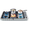 thumbnail image 1 of Estufa de gas SIMOE de 36 pulgadas con 6 quemadores de 72 000 BTU, 1 of 8