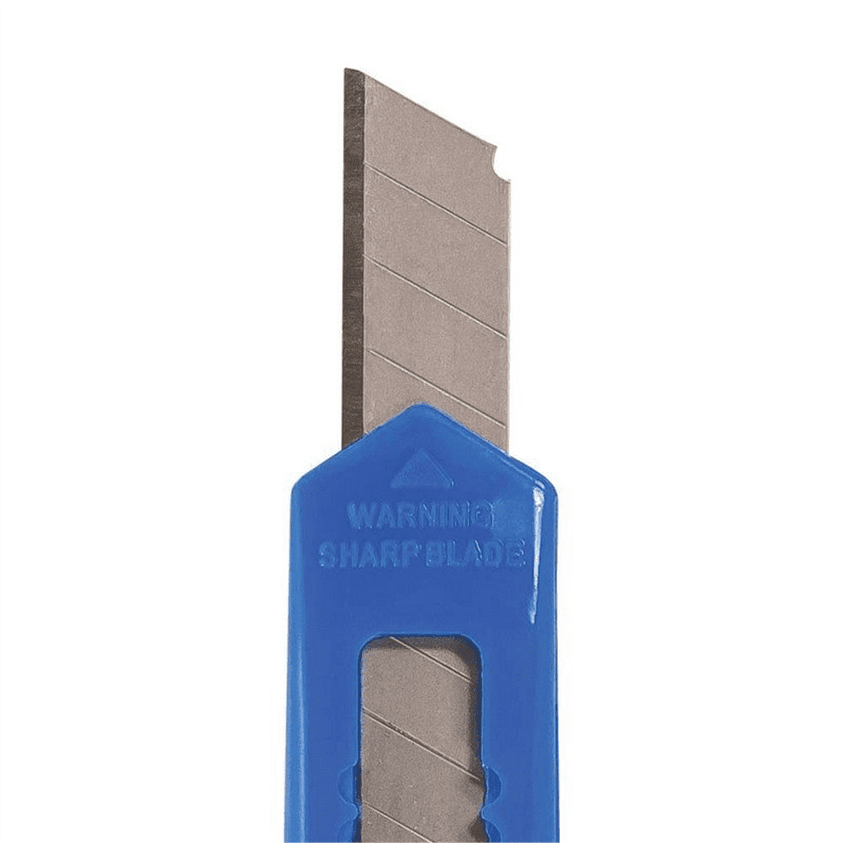 AES Industries 243-75 Small Snap-Off Blade Utility Knife - Display Box, ABS Body, Steel Blade, Blue/Red/Yellow