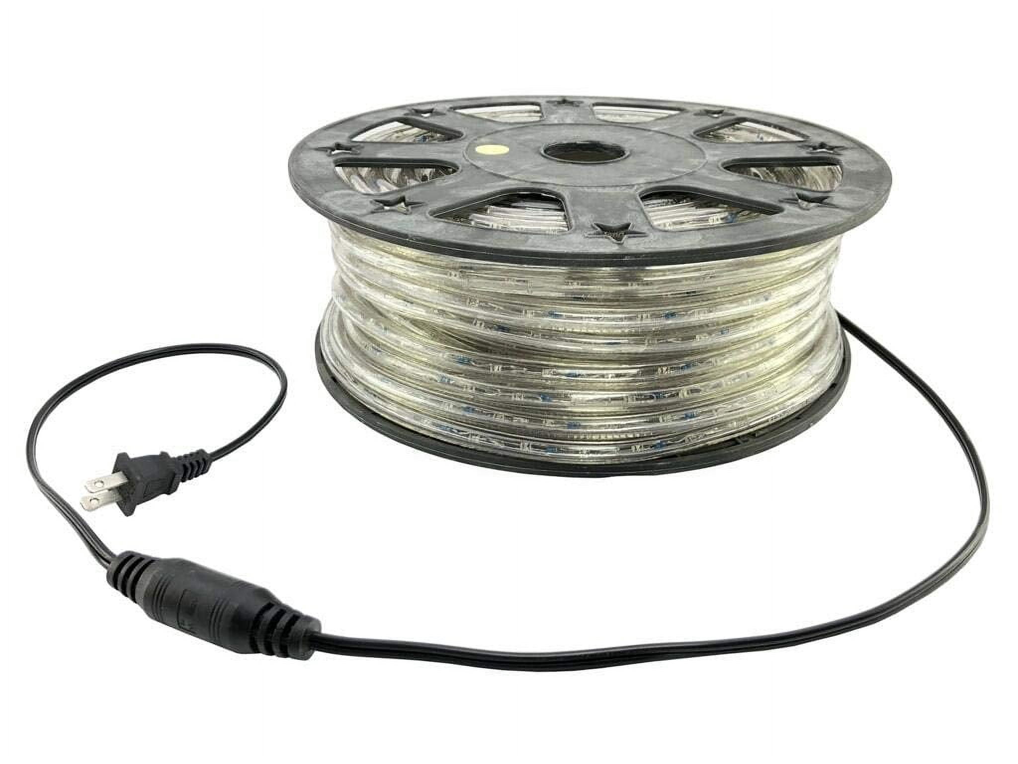 Red White and Blue Patriotic LED Rope Light - 1 Bulb Per Color - 120 Volt - 148 Feet