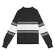 thumbnail image 2 of Gibobby Sueter para mujer invierno punto Suéter de manga larga con media cremallera para mujer, suéter de punto con cuello de solapa a rayas de color(Negro,G), 2 of 5