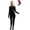 Black, variant on Merino.tech Women’s 100% Merino Wool Midweight 𝗕𝗮𝘀𝗲 𝗟𝗮𝘆𝗲𝗿 𝗦𝗲𝘁 Thermal Top and Bottom with Hiking Socks
