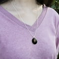 thumbnail image 2 of Pirate Skull Crossed Swords Patch 1" Pendant with Sterling Silver Plated Chain, 2 of 4