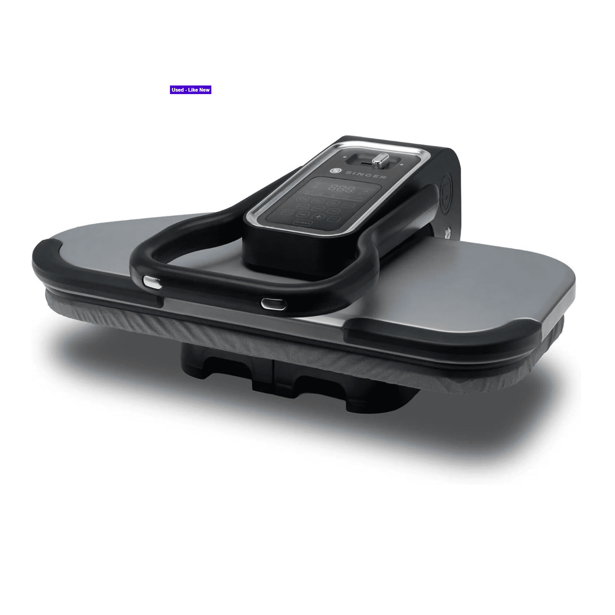 Pre-Owned Singer Intelligent 2.0 Steam Press 1600W with 26-inch Non-Stick Surface and Digital Controls (Silver/Black)
