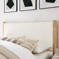 thumbnail image 4 of Maven Queen Size Boucle Upholstered Platform Bed in Feather Oak, 4 of 9