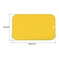 thumbnail image 2 of Uxcell Silicone Dish Drying Mat, 12" x 9" Reusable Sink Drain Pad Heat Resistant Suitable for Kitchen Counter - Yellow, 2 of 5