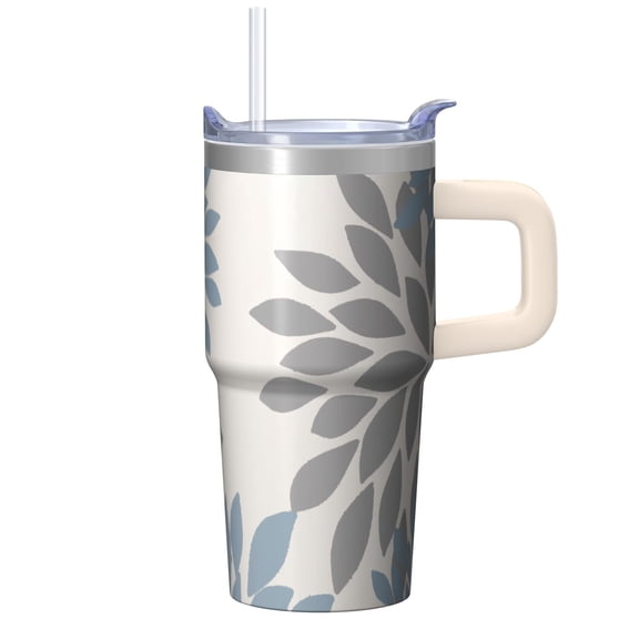 Bohemian 20oz Tumbler with Lid and Straw, Stainless Steel Insulated Coffee Cup, Double Wall Vacuum Travel Mug, Leakproof Thermal