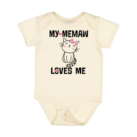 

Inktastic My Memaw Loves Me Girls Gift Baby Girl Bodysuit