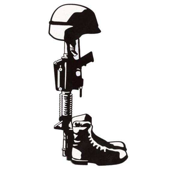 Fallen Soldier Decal - Veteran Owned Business