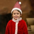 thumbnail image 2 of Christmas Santa Hat – Classic Red Santa Claus Hat with White Plush Trim & Pom, Soft Polyester Xmas Party Headwear for Holiday Decoration & Festive Costume Accessory, 2 of 4