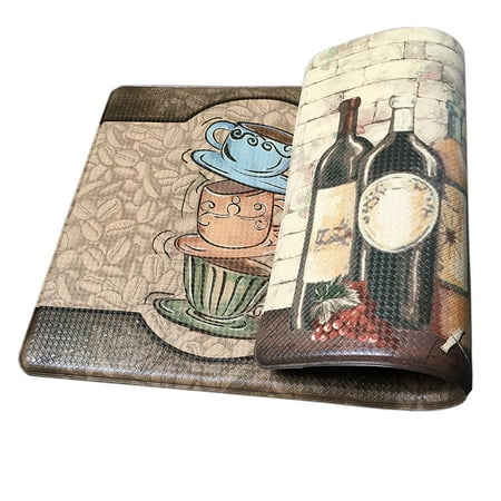 Memory Foam Kitchen Floor Mat Premium Reversible Memory Foam Kitchen Rug Anti-Fatigue Chef Comfort Mat, 18