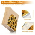 thumbnail image 5 of BZSMCE Napkin holder Creative Design Sunflower Pattern Classic Napkin Holders for Tables, Dining Table Napkin Holders for Kitchen, 5 of 9