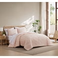 thumbnail image 1 of C&C California Jacquard Comforter Set, Textured, All-Season Comfort, 3 piece, King, Pink, 1 of 6