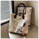 thumbnail image 1 of Nuevo bolso de mano de gran capacidad con personaje de anime personalizado simple y creativo de Snoopy, lindo bolso de hombro versátil con dibujos animados kawaii, 1 of 5