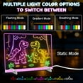 thumbnail image 5 of CCOCC LED Drawing Board 13.7x10 inch Glow Doodle Board with 7 Colors & 4 Light Modes, Includes Adapter, Markers and Tracing Paper, Creative Light-Up Writing Pad for Home and Gift Use, 5 of 7