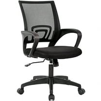 Home Office Chair Ergonomic Desk Chair Mesh Computer Chair With Lumbar Support Armrest Executive Rolling Swivel Adjustable Mid Back Task Chair For Women Adults Black