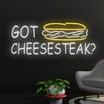 thumbnail image 2 of Handmadetneonsign Custom Got Cheese Steak Neon Sign, Cheese Steaks LED Sign, Sandwich Neon Light, 2 of 5