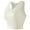 White, variant on Arlun No Underwire Sports Bras for Women Solid Color Comfort Sleeveless Workout Crop Tank Tops Crewneck Stretch Breathable Reversible Ribbed Yoga Tops White M
