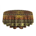 thumbnail image 5 of Round Waterproof Tablecloth 60×60 Inch, Bohemia Reusable Indoor/Outdoor Durable Table Cover for Party Kitchen Dinner Room Decor, 5 of 6
